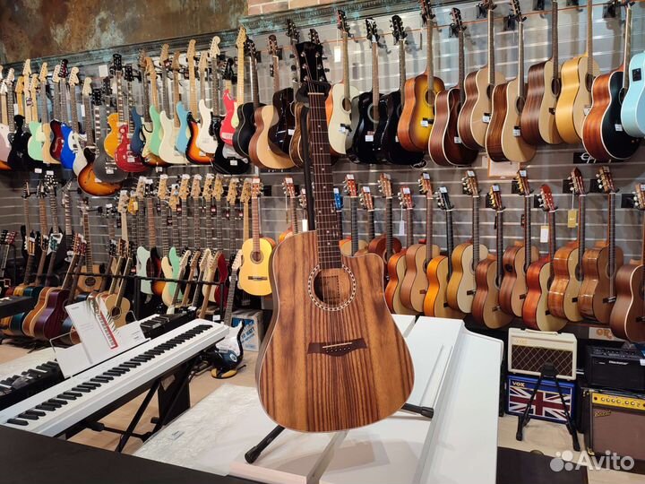 Акустическая гитара Flight D-155C teac NA