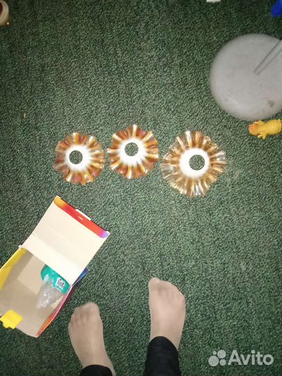 Плафоны для люстры 6 штук бу, разные