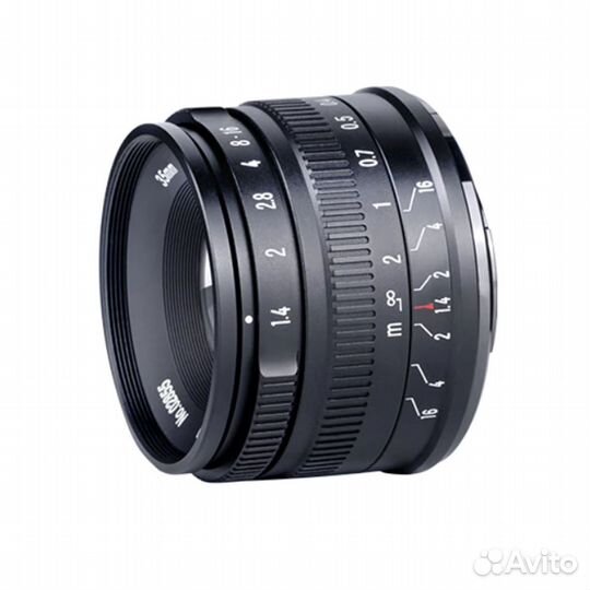 Объектив 7artisans 35mm F1.4 APS-C EOS-M Mount чер