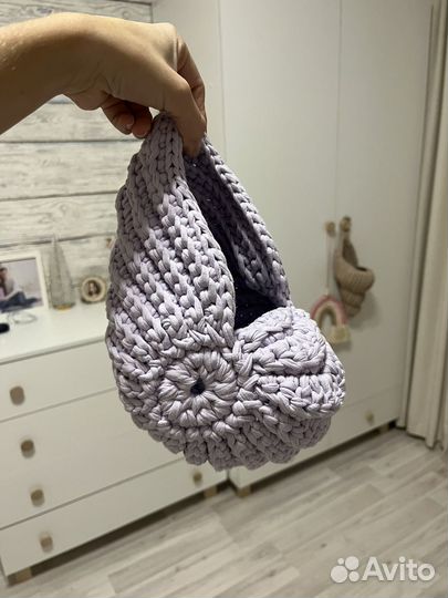 Ракушка из трикотажной пряжи