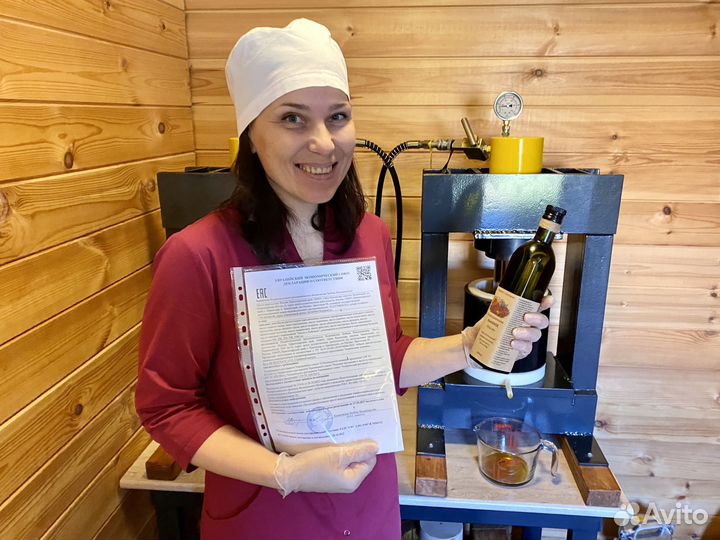 Кунжутное масло (природный кальций) сыродавленное