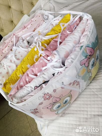 Бортики в детскую кроватку новые