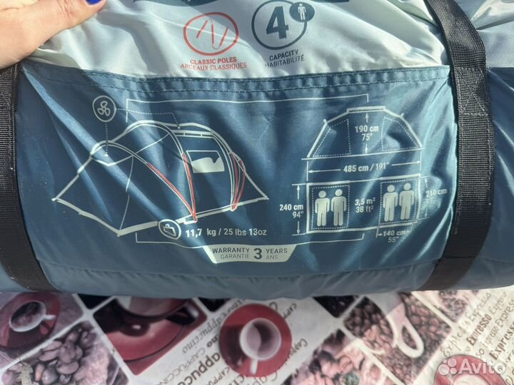 Палатка 4-х местная Arpenaz 4,2 decatlon