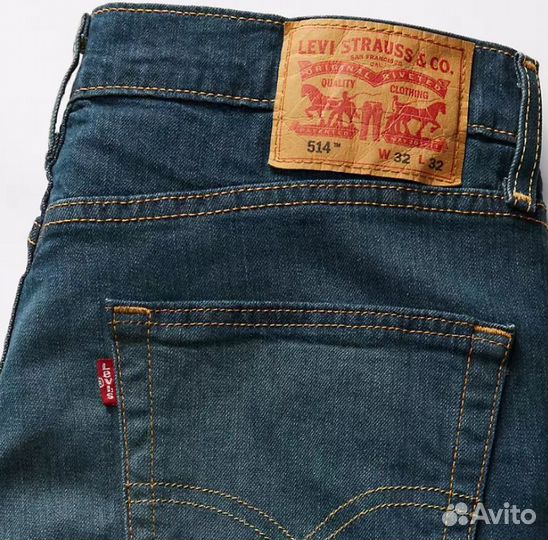 Джинсы мужские Levis 514, W35*L32 и W36*L36