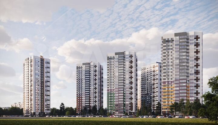 3-к. квартира, 73,5 м², 2/24 эт.