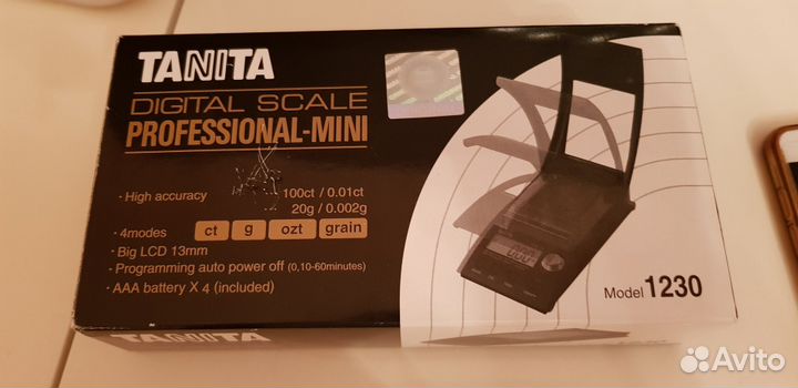 Продаю Ювелирные весы Tanita 1230 (100 сt)