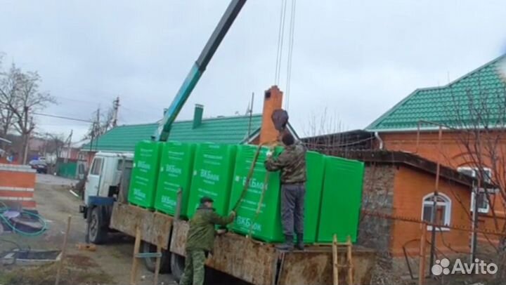 Газоблоки от произоводителя. Объём