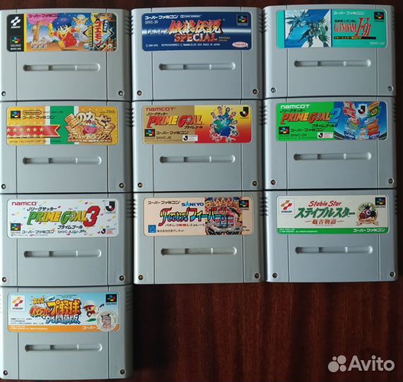 Картриджи для Super Famicom