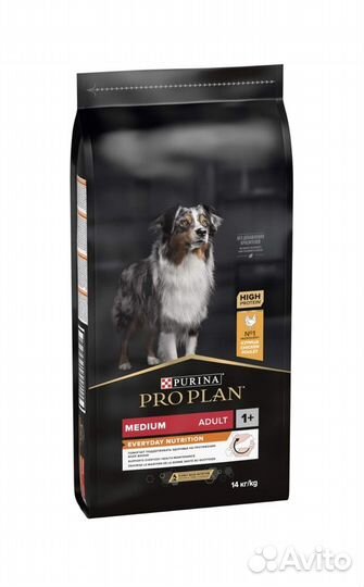 PRO plan 14 кг. корм для собакс курицей