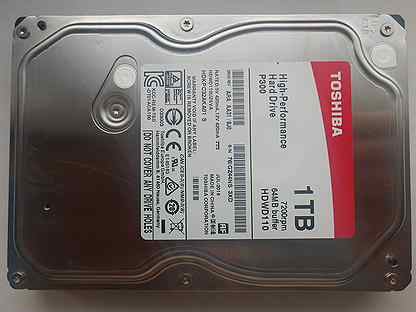 Жесткий диск HDD 3.5" Toshiba P300 1Tb