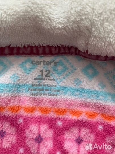 Флисовый комбинезон поддева для девочки 74-80