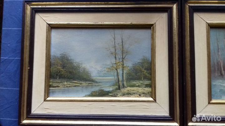 Картины из германии масло (цена за две )
