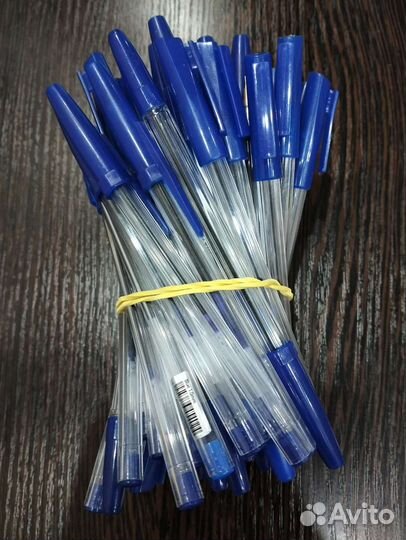 Ручки шариковые синие