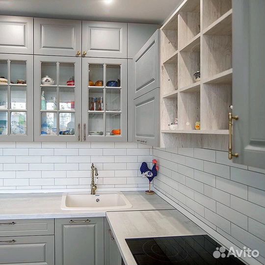 Бюджетный вариант угловой кухни в рассрочку