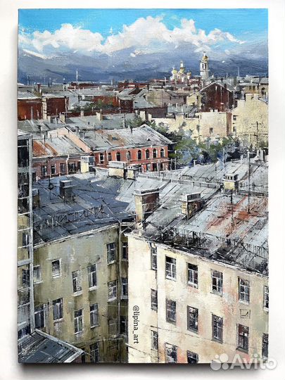 Картина маслом виды Петербурга город