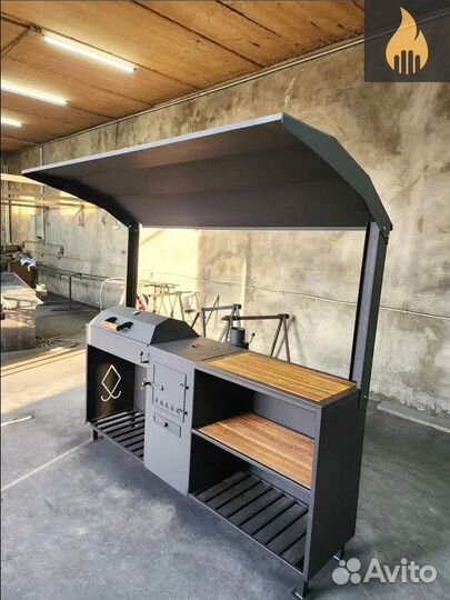Мангал с крышей 4 в 1