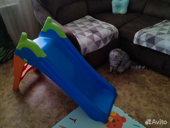 Детская горка пластиковая для дома