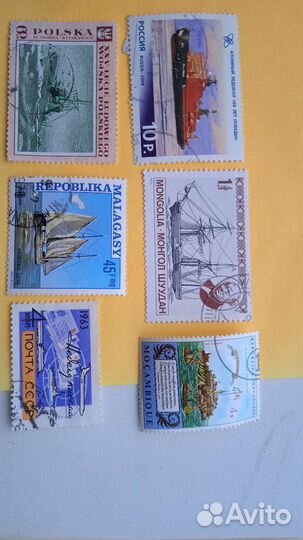 Почтовые марки, корабли