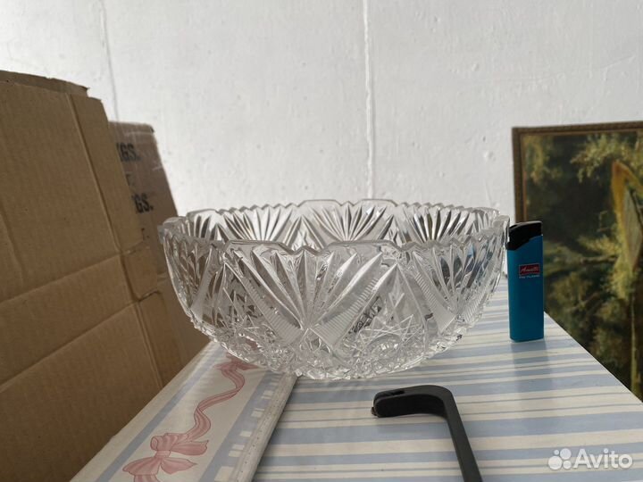 Конфетницы салатницы большие хрусталь