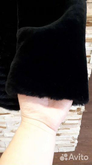 Шуба мутон и норка