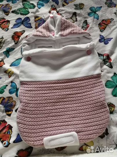 Конверт на выписку с прорезями для автолюльки