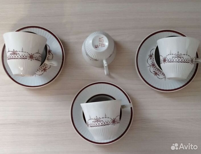 Кофейные чашки с блюдцем СССР