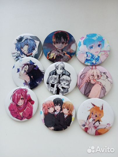 Значки с аниме