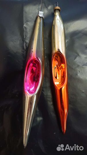 Филин Сосульки елочные игрушки СССР