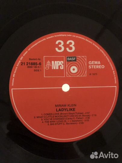 Miriam Klein - Ladylike (Sings Billie Holiday), NM