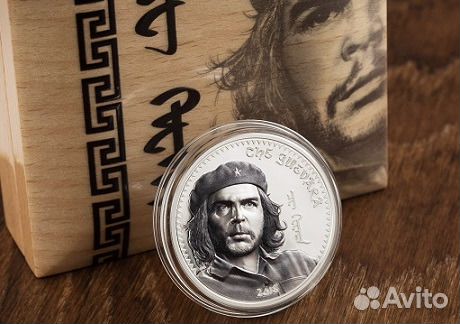 Монета Эрнесто Че Гевара Монголия 2018 год футляр