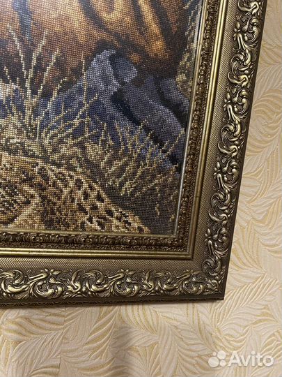 Картина вышитая крестом ручная работа