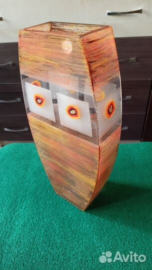 Ваза цветное стекло