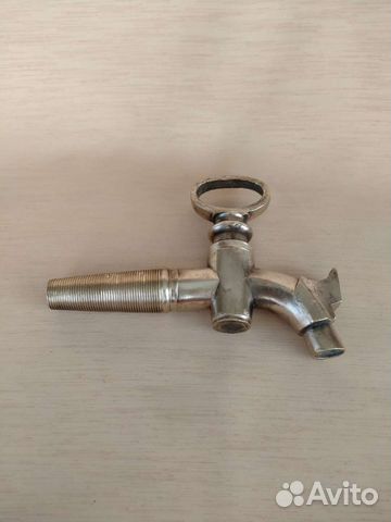 Старинный бочковой латуневый кран