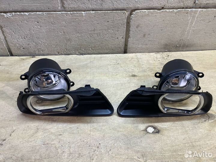Комплект туманок Toyota Camry V40 (2006-2009) хром