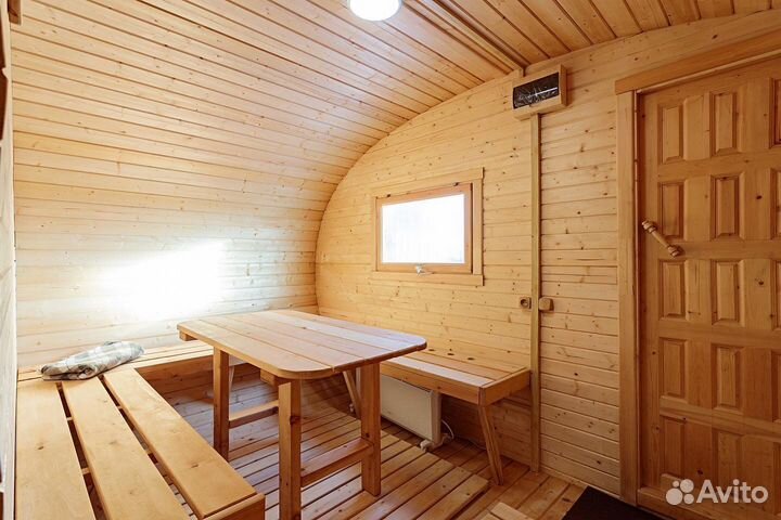 Баня на дровах с санузлом и комнатой отдыха