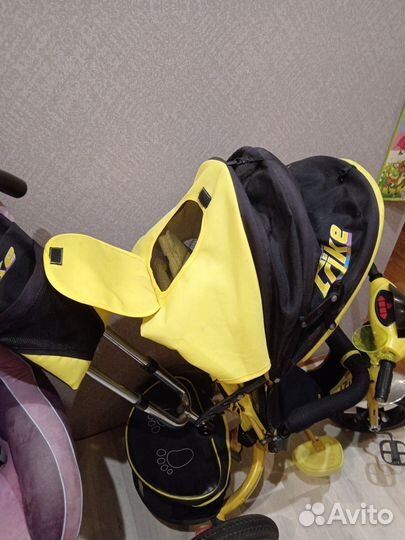 Велосипед коляска с ручкой