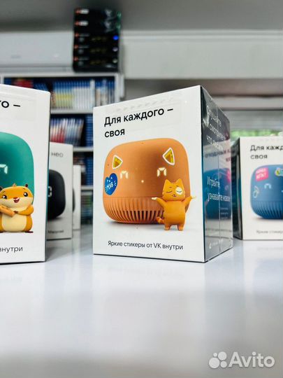 Умная колонка VK Капсула Нео с Марусей Оранжевый