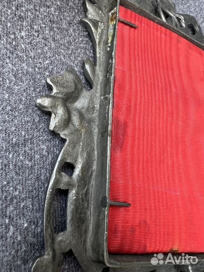 Рамка старинная оловянная для зеркала