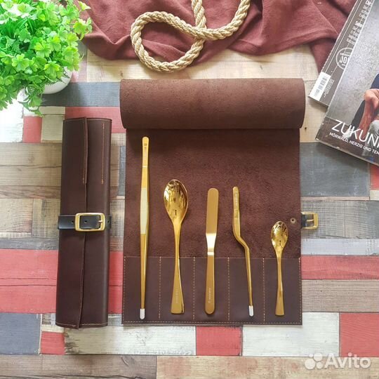 Поварской набор пинцет, лопатка, кнельные ложки