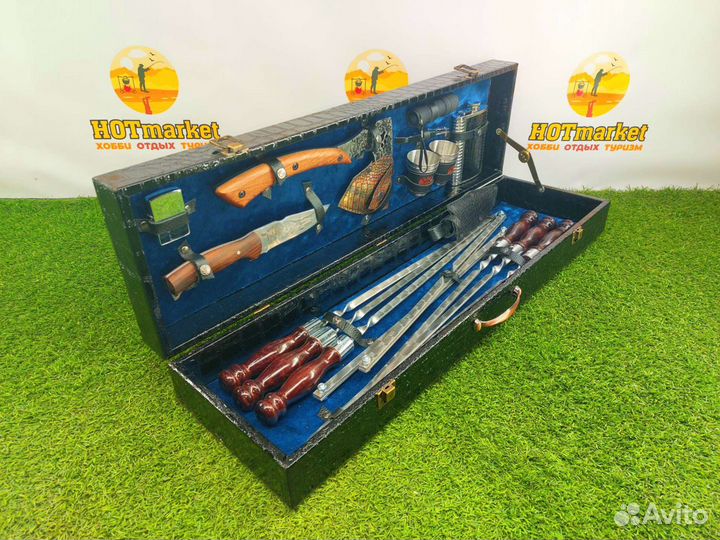 Набор шампуров подарочный