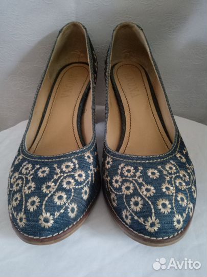 Туфли джинсовые, 39