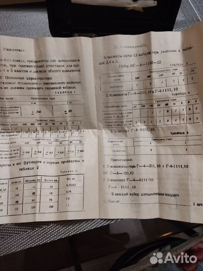 Набор гирь, Болгария, заказ СССР