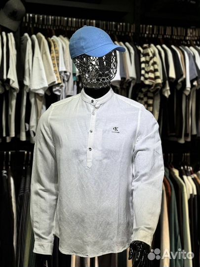 Льняная рубашка Calvin Klein