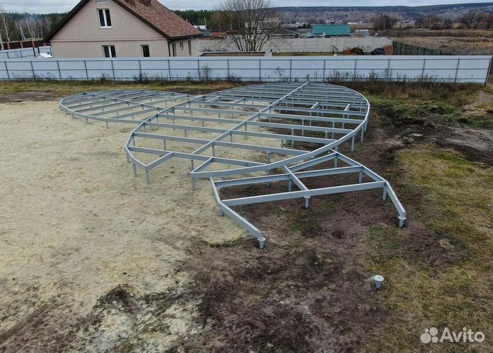 Винтовые сваи с монтажом