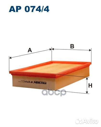 Фильтр воздушный ford AP0744 Filtron