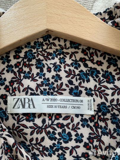 Блузка zara для девочки 140