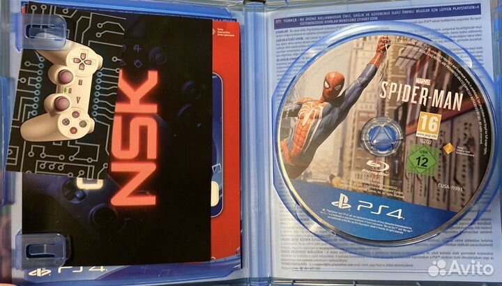 Spider man ps4 диск игры