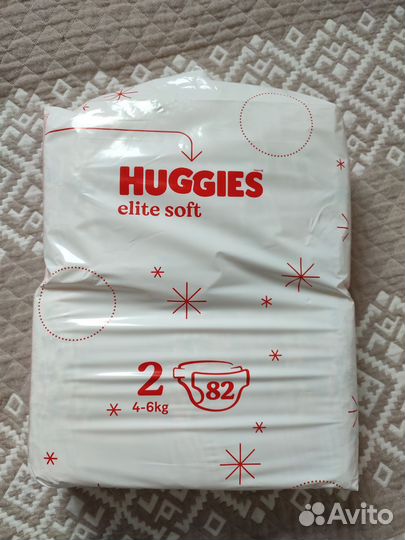 Подгузники Huggies elite soft 2