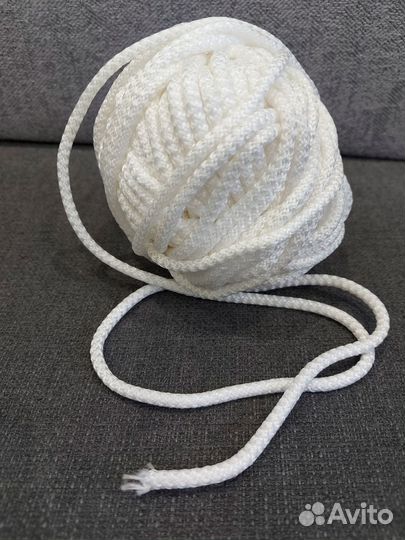 Шнур белый декоративный
