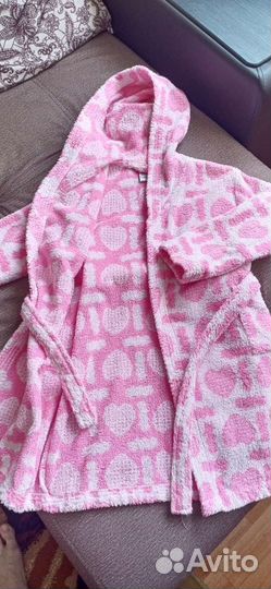 Халат махровый для девочки